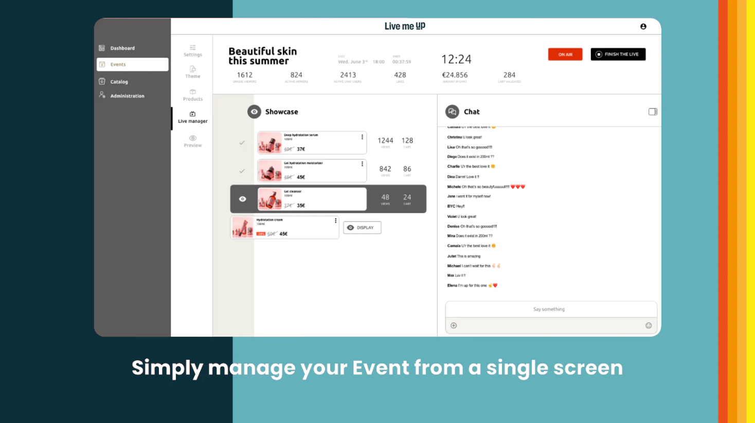 screenshot of Live Me Up